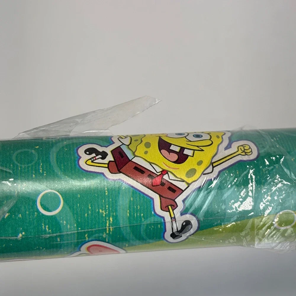 American Greetings SpongeBob Gift Wrap Kids 20sqft Blue Green 2009 Vintage‎ Wrap